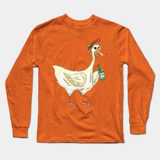 Drunk Duck Long Sleeve T-Shirt